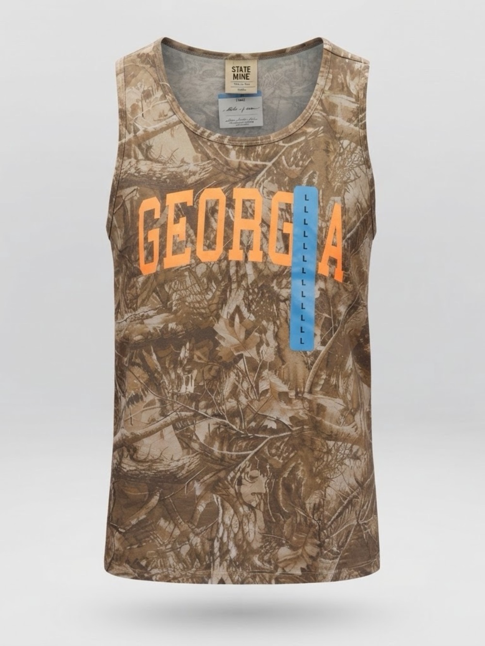 State of Mine Georgia Camo Tank Top Women’s Large NWT 100% Cotton